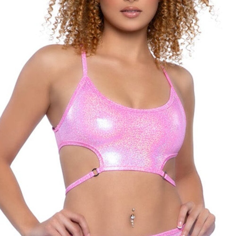 NEW J Valentine - Bubblegum Beats Cropped Top